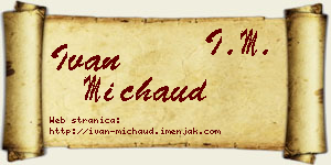 Ivan Michaud vizit kartica